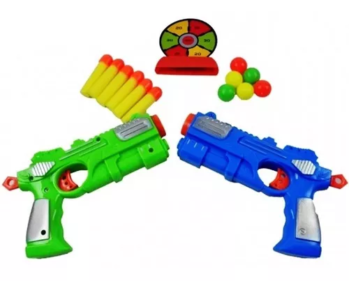 Pistola Arma Elite Dardos Blaster Gatilho Rápido Estilo Nerf