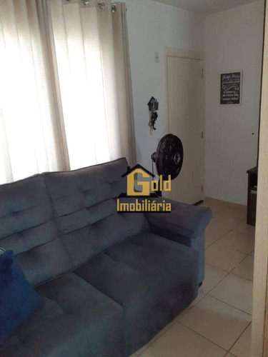 Apartamento Com 2 Dormitórios Para Alugar, 46 M² Por R$ 1.200/mês - Jardim Heitor Rigon - Ribeirão Preto/sp - Ap1966