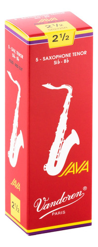 Cajas De Cañas Saxo Tenor Java Red Nº2.5 Sr2725r Vandoren
