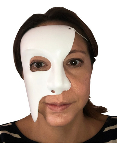 6 Máscaras El Fantasma De La Ópera Color Blanco Máscara fantasma de la ópera