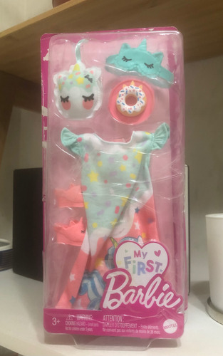 Mi Primera Barbie Para Vestir Pijama Unicornio