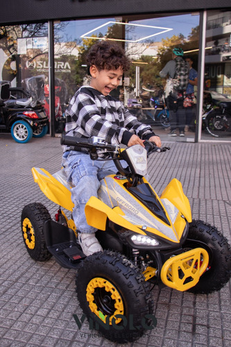 Mini Cuatriciclo Electrico Para Niños 800w Sunra + Casco / M