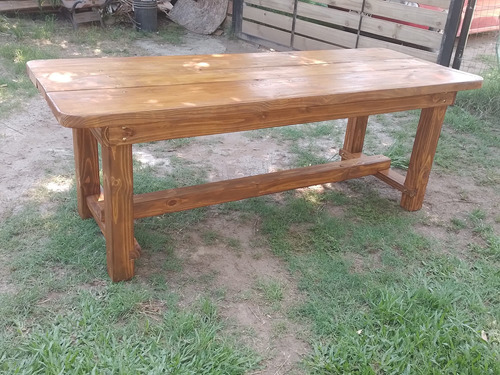 Mesa Rústica De Madera