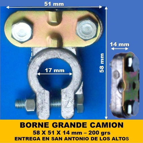 10 Bornes De Plomo Para Bateria De Camion Diez