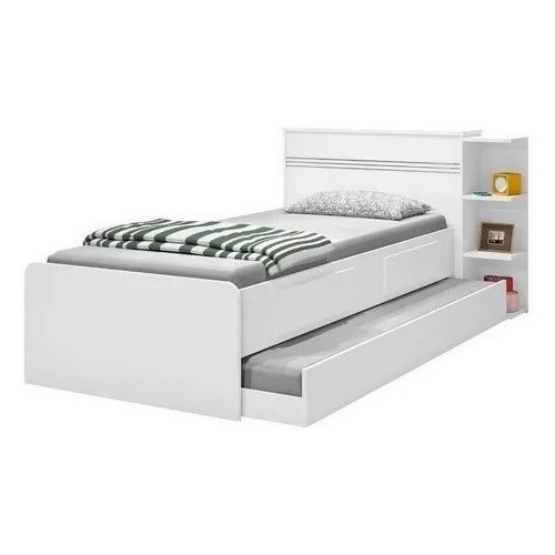 Cama Marinera Bicama Con Estantes Baul Linea Premium