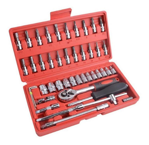 Conjunto Ferramentas Socket 1/4 46peças Taiwans Qualitytools