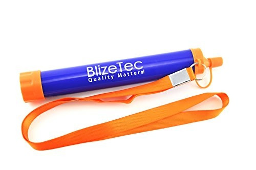 Blizetec Water Filter Straw: Kit De Preparación Para Emergen