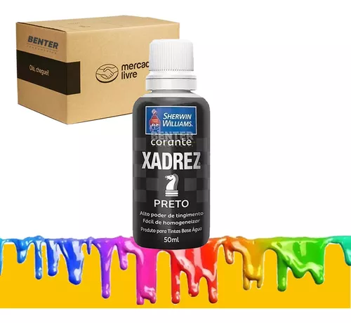 Corante Liquido Xadrez 50Ml Preto