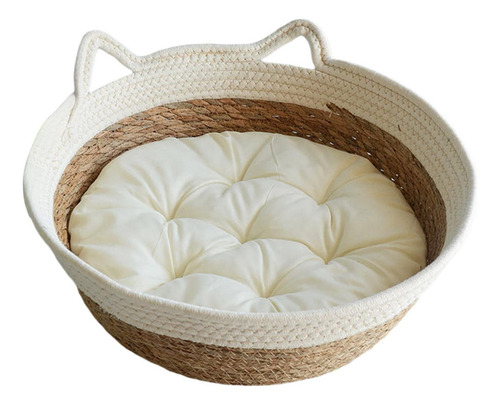 Cw Cesta Tejida Para Cama De Gato, Nido Para Dormir Para