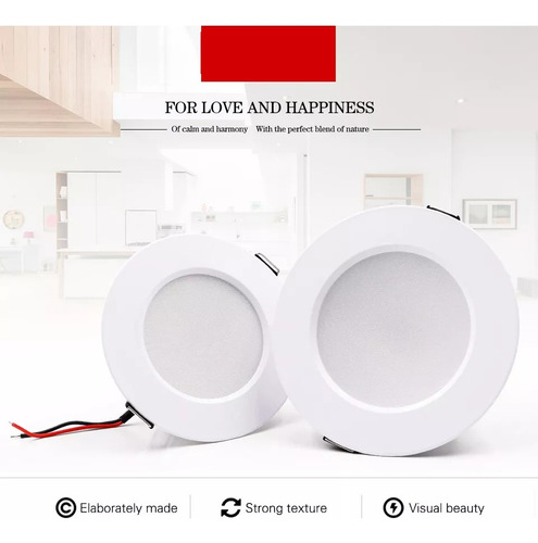 Panel Led De 10 Luces Led, 9 W, Foco Empotrado, Lavabo
