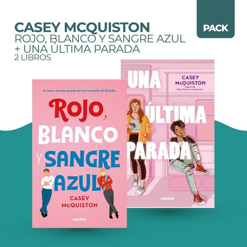 Rojo, Blanco Y Sangre Azul + Una Ultima Parada - 2 Libros .