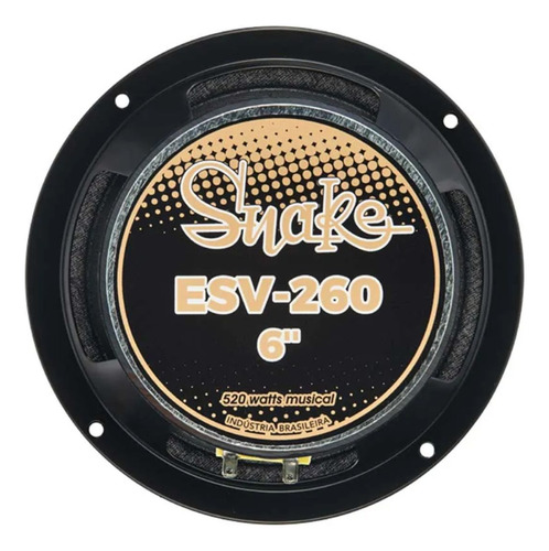 2 Alto Falantes Médio Grave Snake Pro 6 Pol Esv 260 Rms Cada