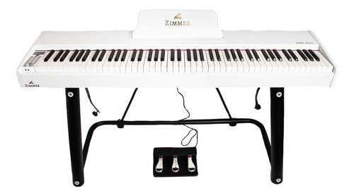 Piano Digital Portable Zimmer Blanco Zim-800-wh