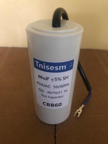 Capacitor Cbb60 60uf 450 Vac 50/60 Hz