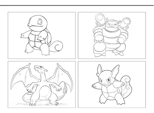 Apostila com desenhos para colorir Pokémon/pintar infantil