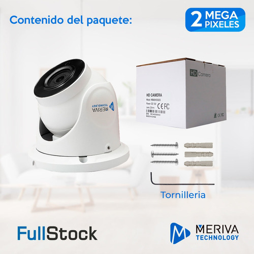 Cámara De Vigilancia Metálica 1080p/2mp Mbashd3202 Meriva
