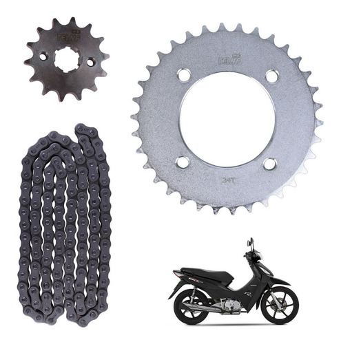Kit transmisión Completo Reinf honda Biz 125 34/14-428 Full