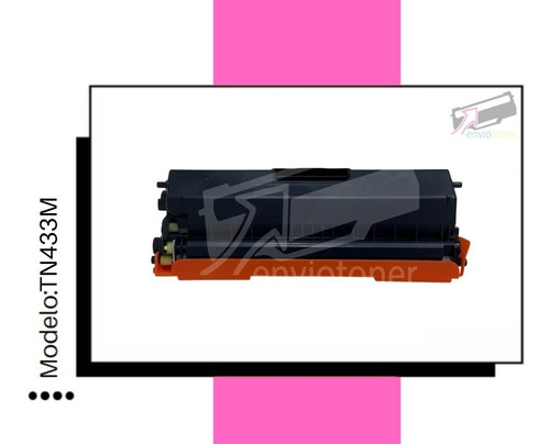 Toner Tn433m Compatible Con Brother Hl-l8260cdw L8360cdw Tinta Magenta