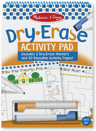 Libro De Actividades Dry Erase + Marcadores Melissa & Doug