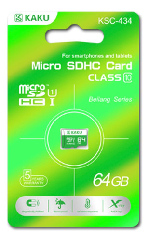Memoria 64gb Micro Sd Kaku Sdhc Blister Celular Tablet 