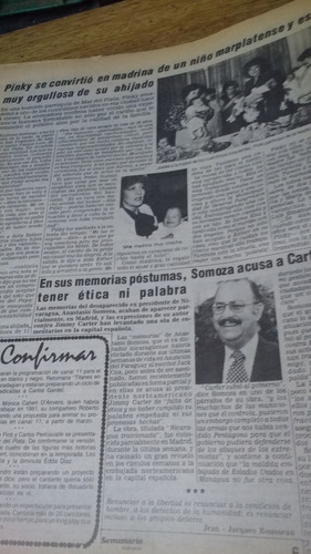 Semanario 75 Pinky Es Madrina   1980