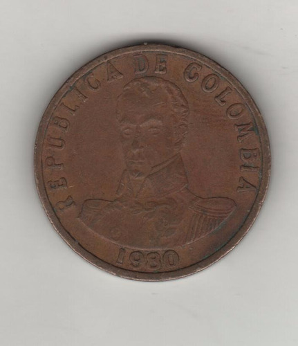 Colombia Moneda De 2 Pesos Año 1980 - Km 263 - Xf