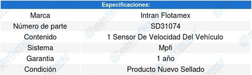 Sensor Velocidad Vss Cherokee Sport 4.0l L6 94-97 Intran