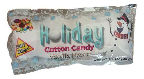 Algodón De Azúcar De Vainilla Nieve Navidad Cotton Candy 40g