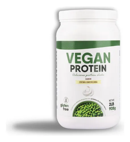 Vegan Protein Platinum 2 Libras Proteína Vegana Gluten Free Sabor Crema Americana