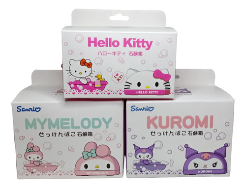 Jaboneras Plásticas My Melody - Kuromi - Hello Kitty 12 Cms