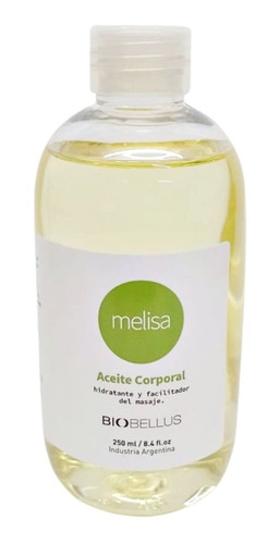 Aceite Para Masajes Corporales Melisa X 250 Ml Biobellus