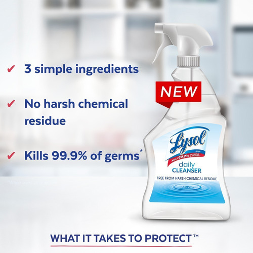 Imagen 2 de 7 de Lysol Multi Usos New Limpia Desinfecta Cualquier Superficie