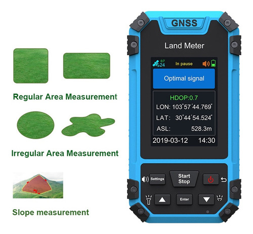 Medidor De Tierra De Arado Gps De Mano, Máquina Topográfica