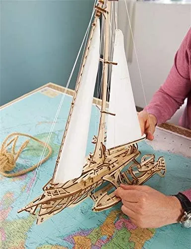Ugears Rompecabezas 3d Para Adultos Trimarán Merihobus - Mod