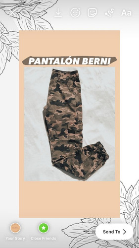 Pantalon S Camuflado Mujer