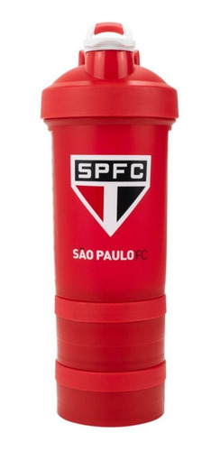 Garrafa Shakeira Mola E 2 Compartimentos Time São Paulo Spfc