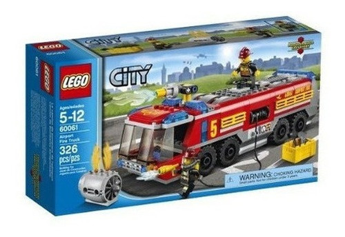 Lego City Great Vehicles 60061 Aeropuerto Fire Truck