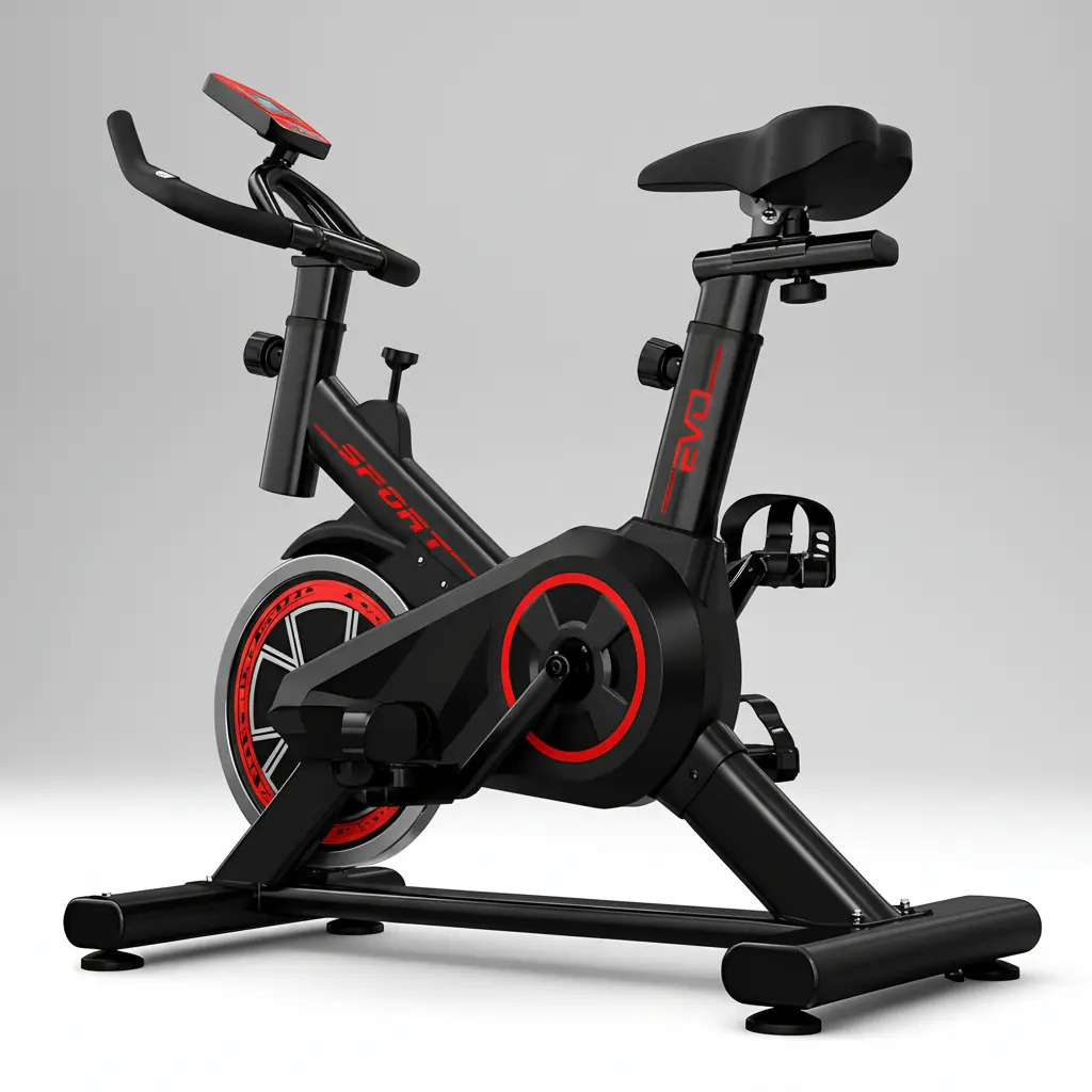 Bicicleta Bike Spinning Exercício Fitness Ergométrica Evo Cor Preto/vermelho