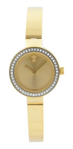 Reloj Movado Para Mujer 3600322 De Cuarzo Color Dorado En