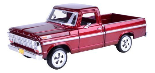 1969 ford F-100 pickup Truck Burdeos 1/24 by Motormax 79315