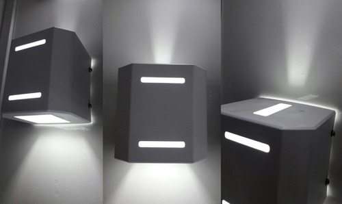 Imagen 2 de 9 de Aplique Bidireccional Pared + Led G9 Apto Exterior Jardin