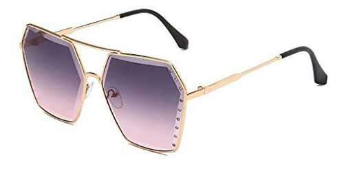 Genérico Retro Hipster Hexagon Small Sunglasss  8y97k