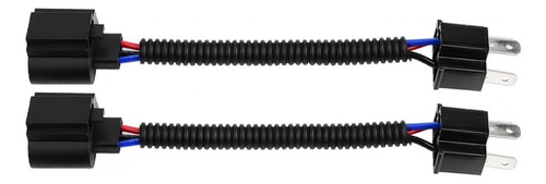 2pcs H4 Macho A H13 Hembra Conector De Alambre De Coleta Del