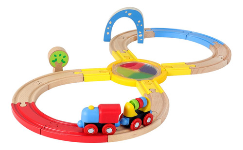 Juego De Tren De Madera Para Niños Pequeños Juguetes De Made