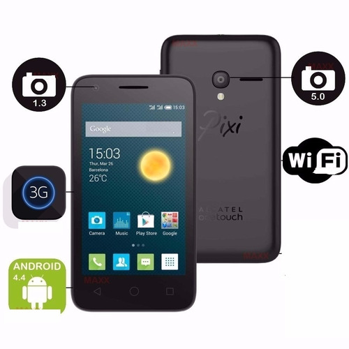 Celular Libre Smart Phone Alcatel Pixi 3 4gb Android Regalos