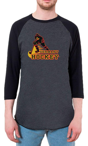 Fast Hockey Player Country Alemania - Camiseta Raglán Para H