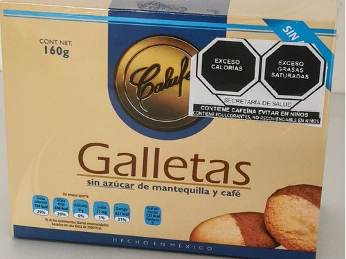 Calufe, Galletas Sin Azúcar De Mantequilla Y Café.