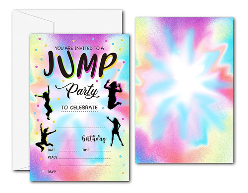 Invitaciones A Fiestas De Cumpleaños De Salto De Trampolín -