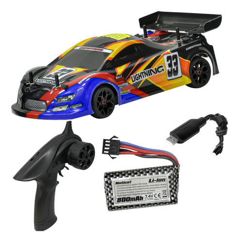 1:18 Race Car Rc Car, Control 4wd Carrera Deportiva A Escala