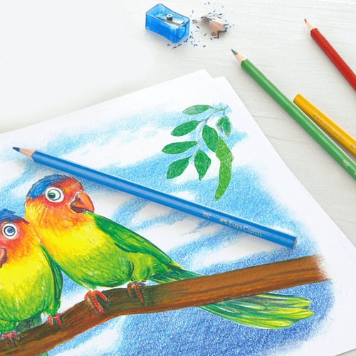 Set 24 Lápices De Colore Faber Castell Ecolápices Hexagonale